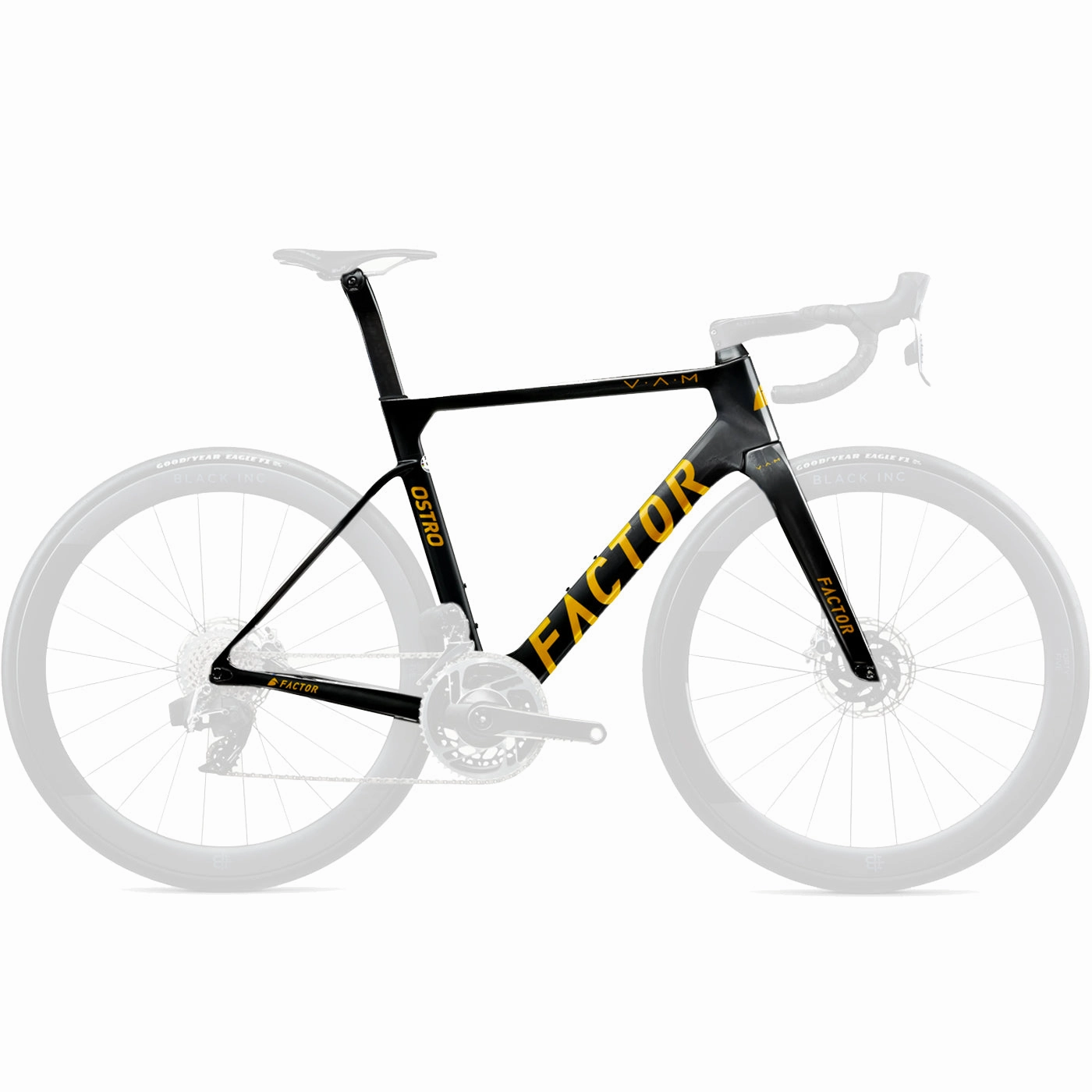 Factor Ostro Vam Disc frame - Black gold