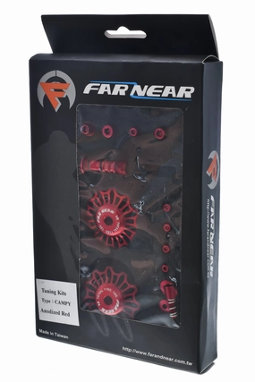 Far and Near Campagnolo 11 Speed Pulley Tuning Kit Anodized Red