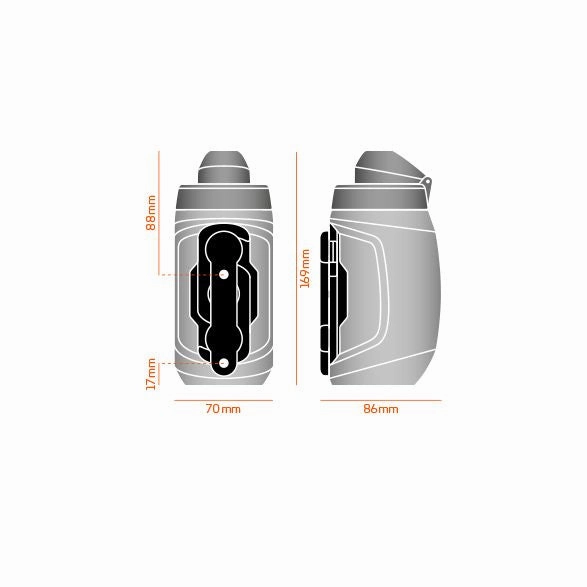 Fidlock Twist 450 ml Water Bottle   Bike Base - Grey