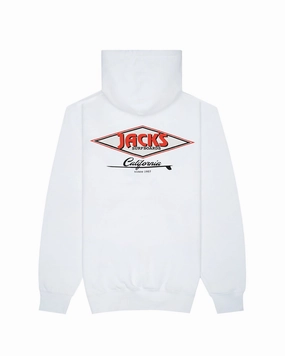 Cal Diamond Classic Pullover Hoodie - White Big Savings Event