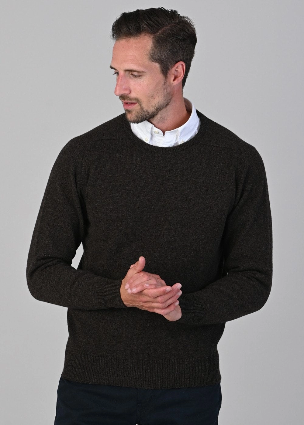 Hot Price Drop Leven 2 Ply Lambswool Crew Neck Plus Size