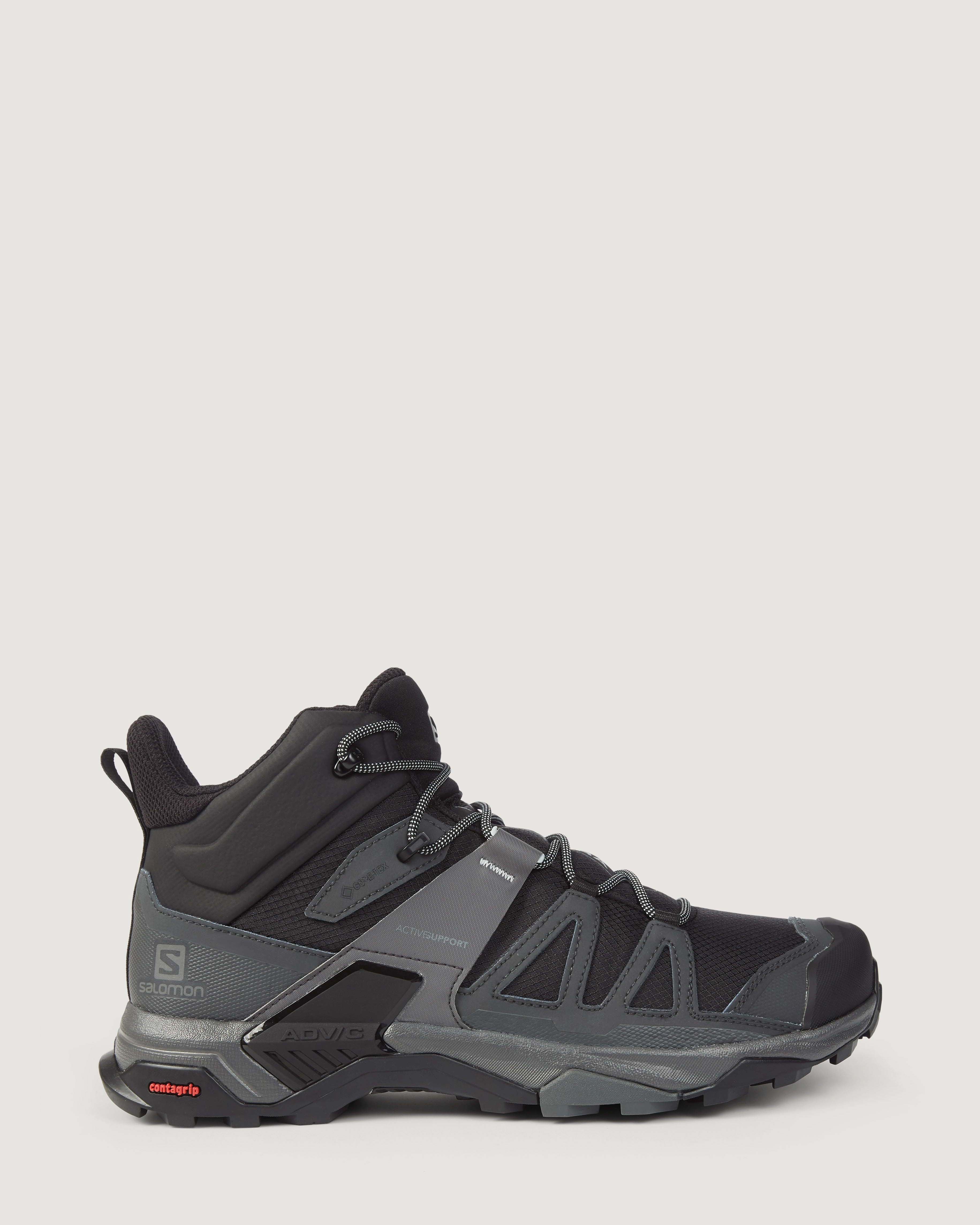 Special Savings Today Men'S Salomon X Ultra 4 Gore-Tex Mid Hiking Boots -Wide - Black/Magnet/Pearl Blue