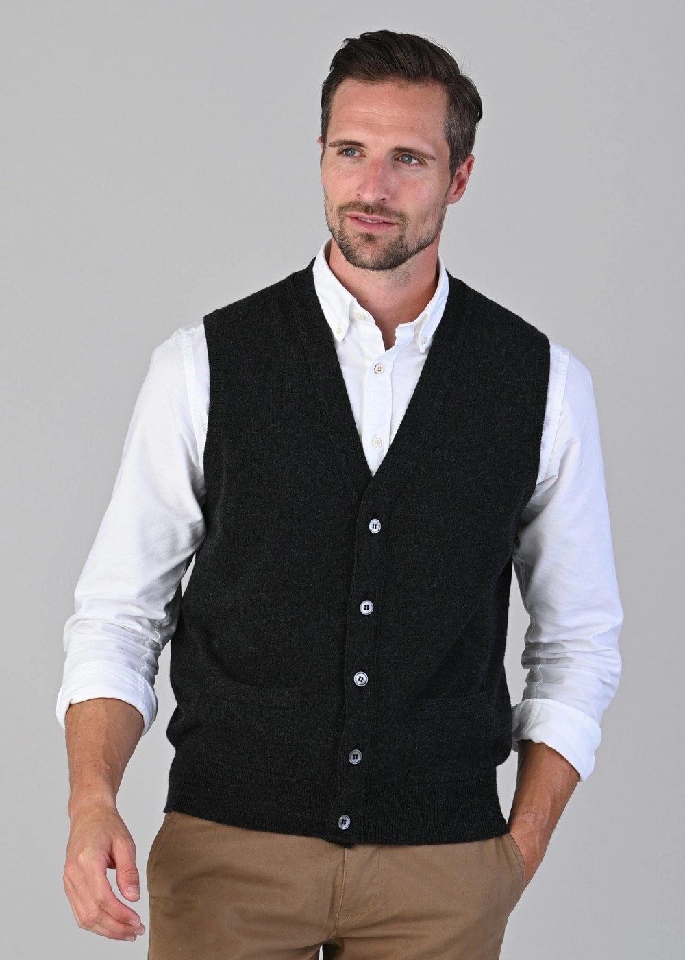 Oxton 1 Ply Cashmere Waistcoat Dont Miss Out Today Only Hot Pick