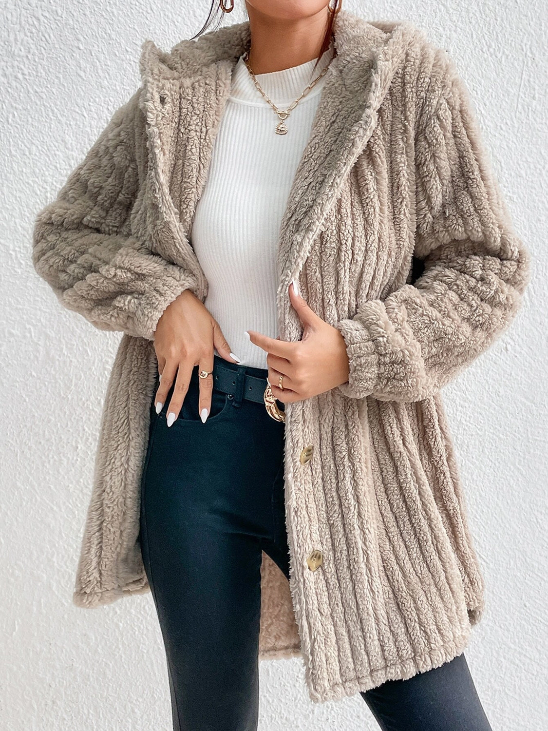 Button Down Hooded Coat Mega Sale Now