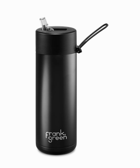 Frank Green Ceramic Reusable Bottle With Straw Lid 20Oz - Midnight Shop Hot Picks Shop the Savings