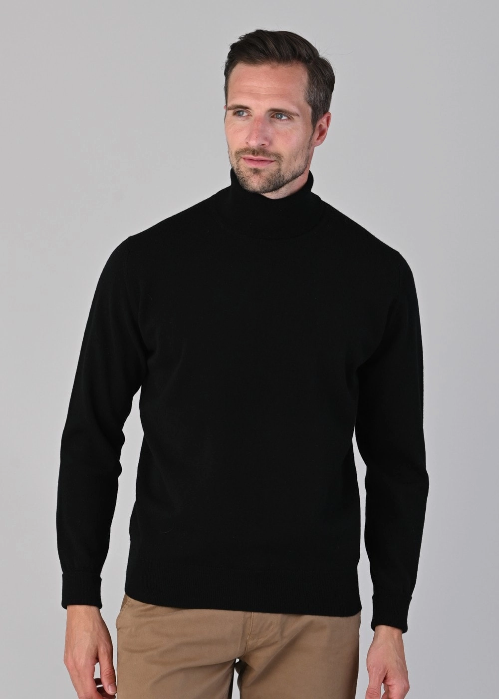 Special Deal Frenzy EndofWeek Deals Oxton 1 Ply Cashmere Roll Neck