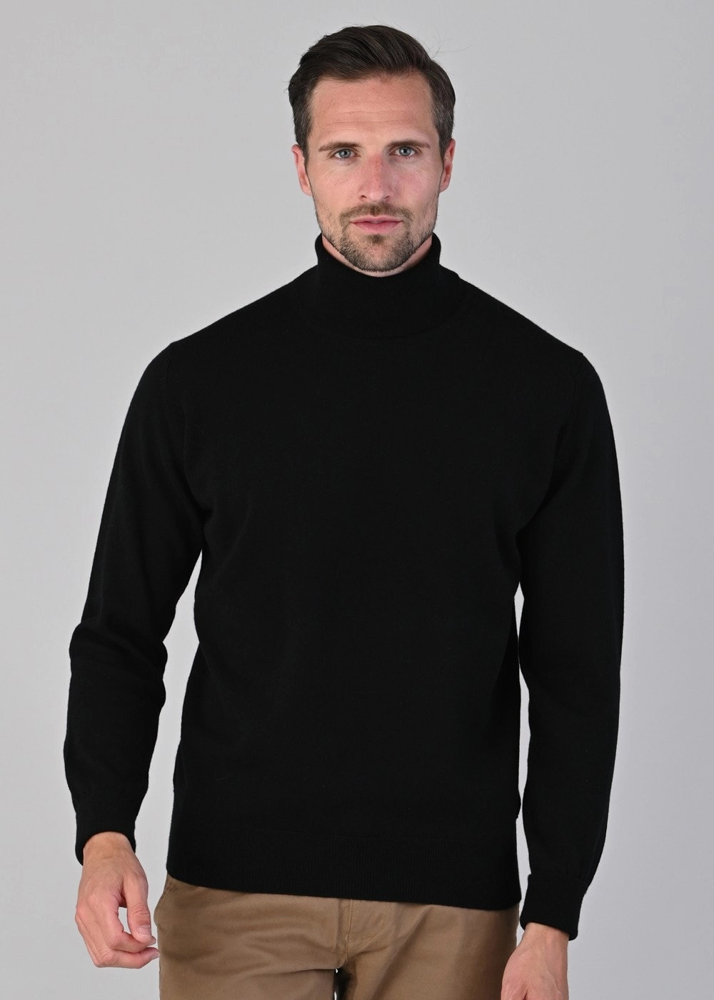 Oxton 1 Ply Cashmere Roll Neck Surprise Discount Today
