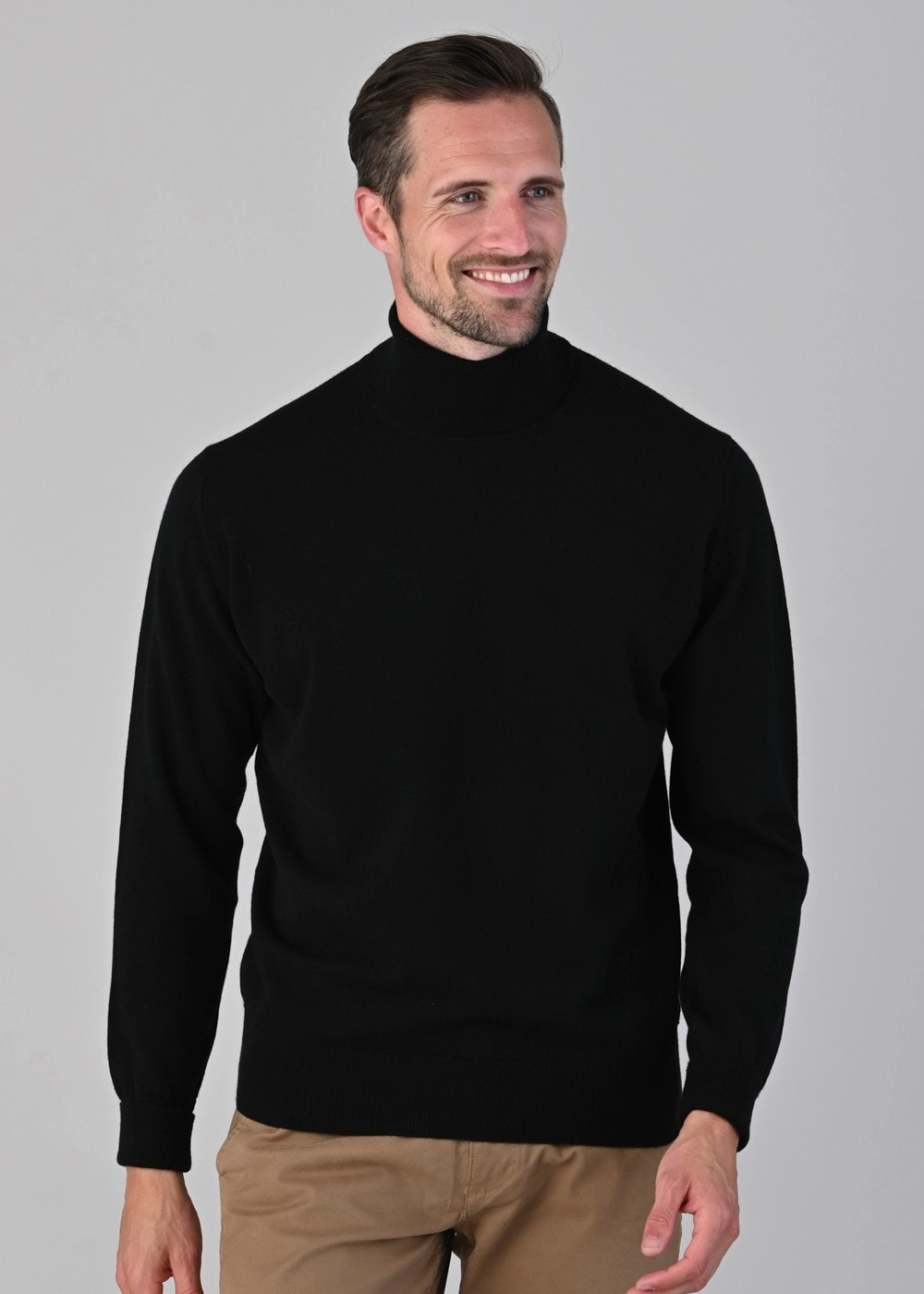 Hot Offer Inside Oxton 1 Ply Cashmere Roll Neck