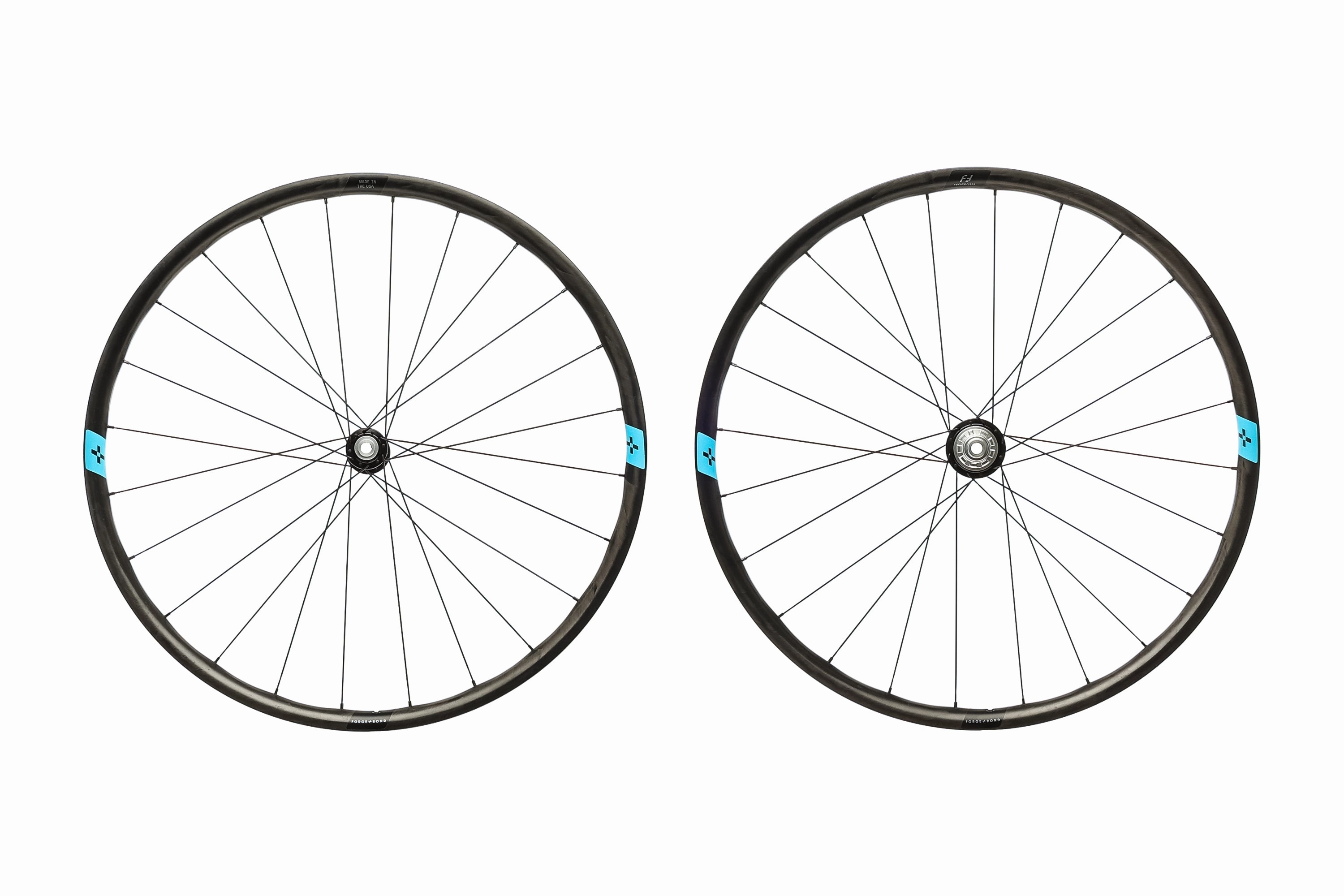 Forge Bond F B 25 GR Carbon Tubeless 700c Wheelset