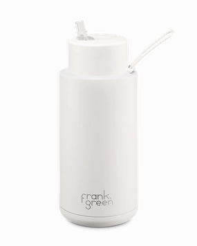 Save Today Event Grab It Now Frank Green Ceramic Reusable Bottle 34Oz/1 Litre With Straw Lid - Cloud