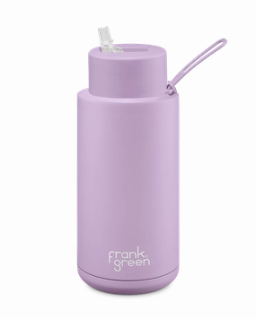 Frank Green Ceramic Reusable Bottle 34Oz/1 Litre With Straw Lid - Lilac Haze MustHave Clearance Best Price Today