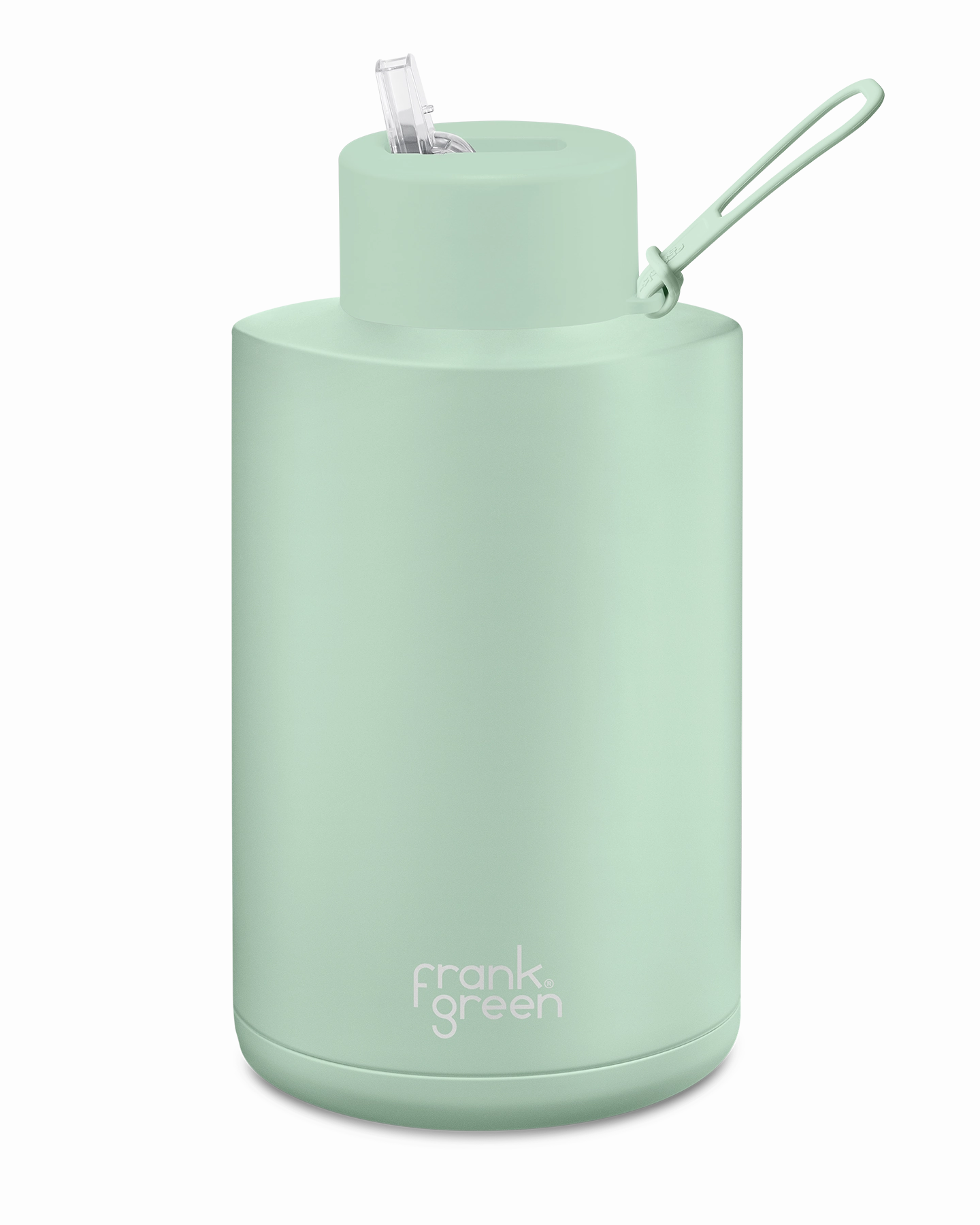 Frank Green Ceramic Reusable Bottle 68Oz/2 Litre With Straw Lid - Mint Gelato Hot Sale Alert