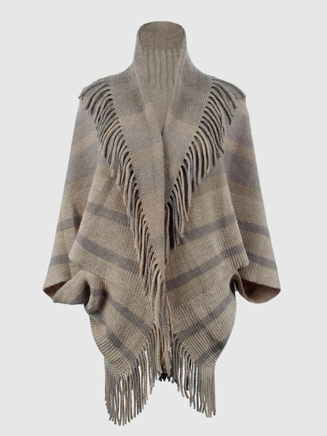 Mega Hot Offer Price Drop Alert Fringe Detail Open Front Poncho