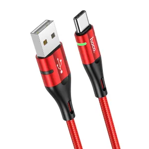 Hoco U93 Shadow Usb To Type-C Charging Data Sync Cable - Red Best Seller Deal