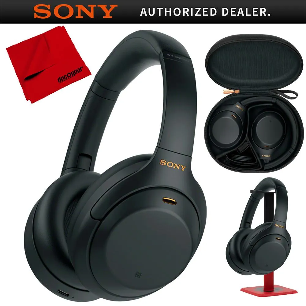 Sony Premium Noise Cancelling Wireless Over-The-Ear Headphones   Pro Stand Kit Limited Time Hot Deal