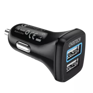 Choetech C0051 Qc 3.0 Dual Usb-A Ports 36W Car Charger Special Deal Frenzy