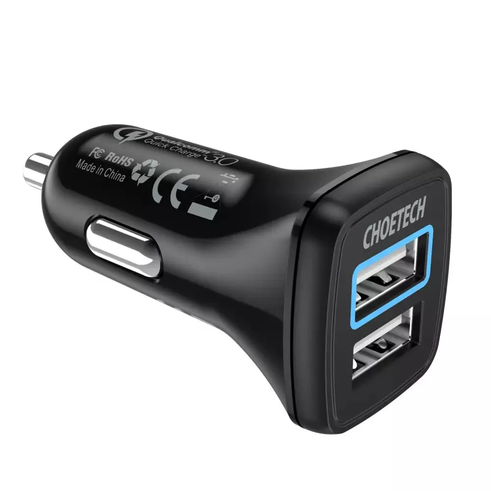 Choetech C0051 Qc 3.0 Dual Usb-A Ports 36W Car Charger Special Deal Frenzy