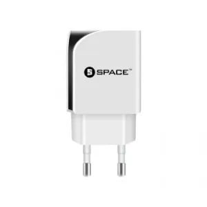 Hot Clearance Now Space Dual Usb Port Wall Charger Wc-110 White - With Usb Cable