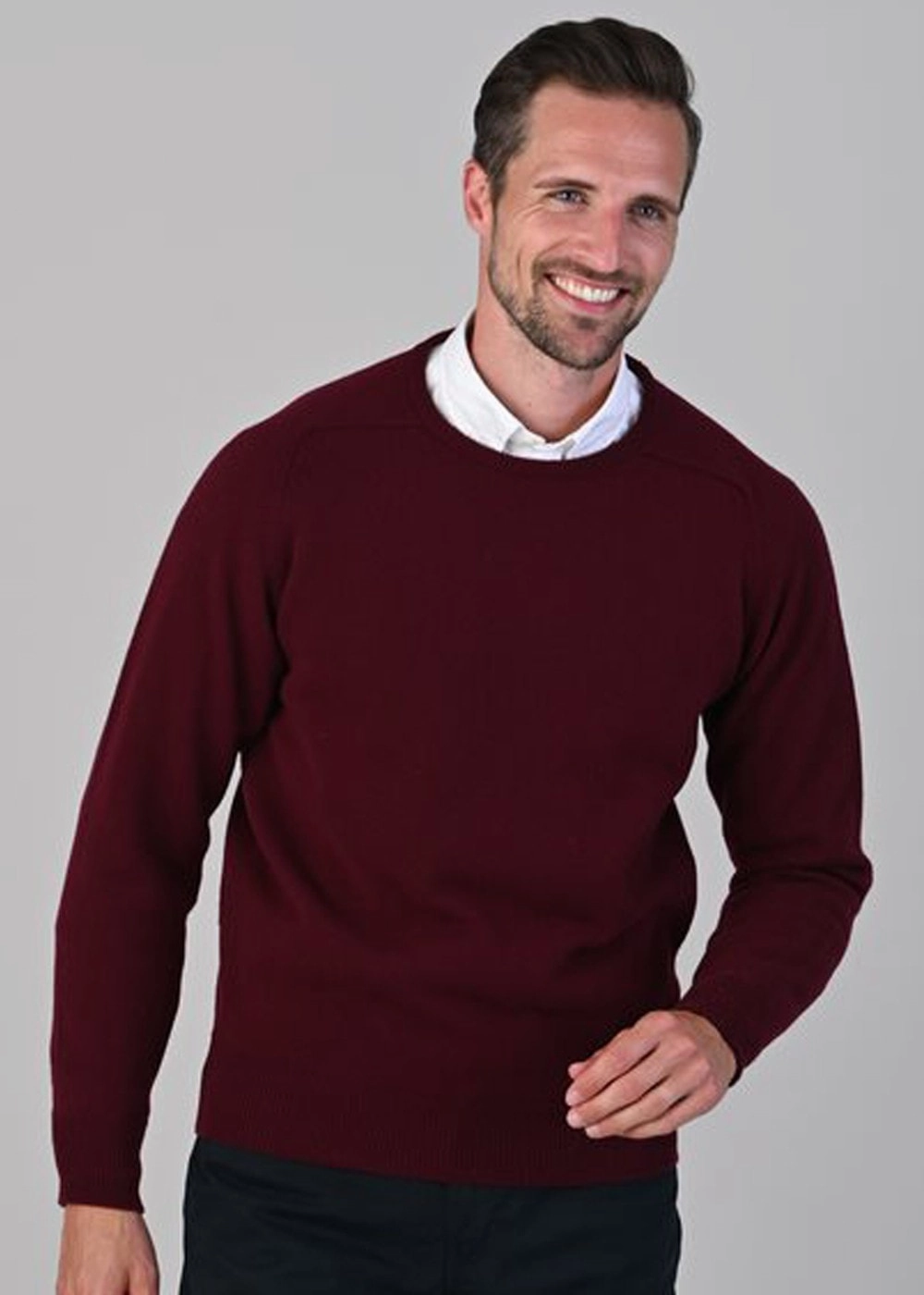 Leven 2 Ply Lambswool Crew Neck Big Savings Today