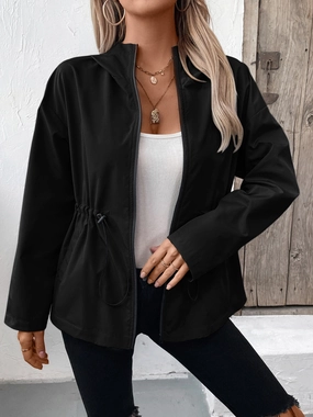 Ivy Lane Drawstring Zip Up Hooded Jacket Dont Miss This Steal Hot Pick of the Day