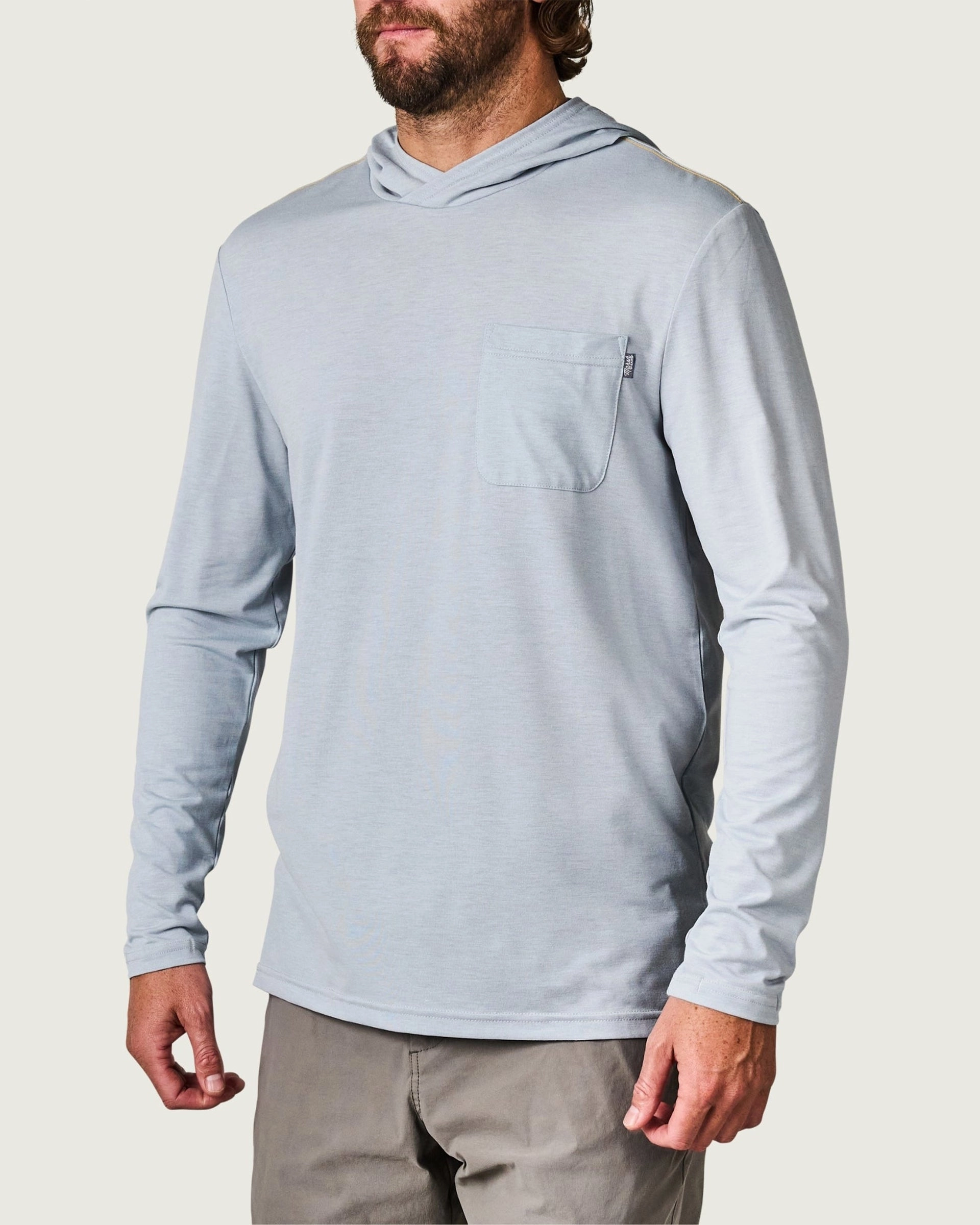 Buxton Tech Hoodie - Smoke Heather Hot Clearance Now