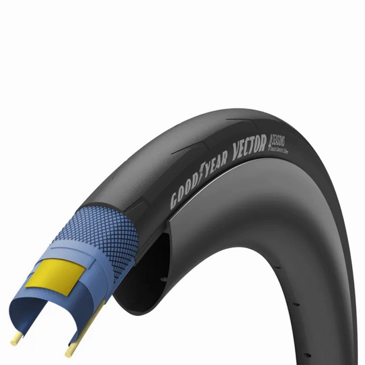 Goodyear Vector 4seasons 700x30c Tube Type clincher - Black