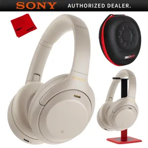 Sony Wh1000Xm4/S Wireless Noise Cancelling Headphones, Silver Pro Stand Kit Limited Time Steal