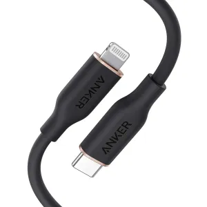 Clearance Event Alert Anker 641 Powerline Iii Flow Usb-C To Lightning Cable 6Ft Black