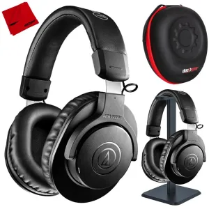Audio-Technica M20X Wireless Professional Monitor Headphones W/ Pro Stand Bundle Limited Time Sale Hot Deals Today