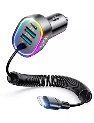Joyroom Jr-Cl20 4-In-1 57W Wired Car Charger (Lightning) Best Price Today