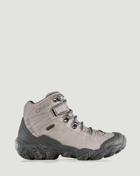 Trending Hot Picks Women'S Oboz Bridger Waterproof Mid Hiking Boots - Frost Grey