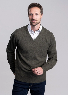 Exclusive Online Offer Lewis Lambswool V-Neck Jumper