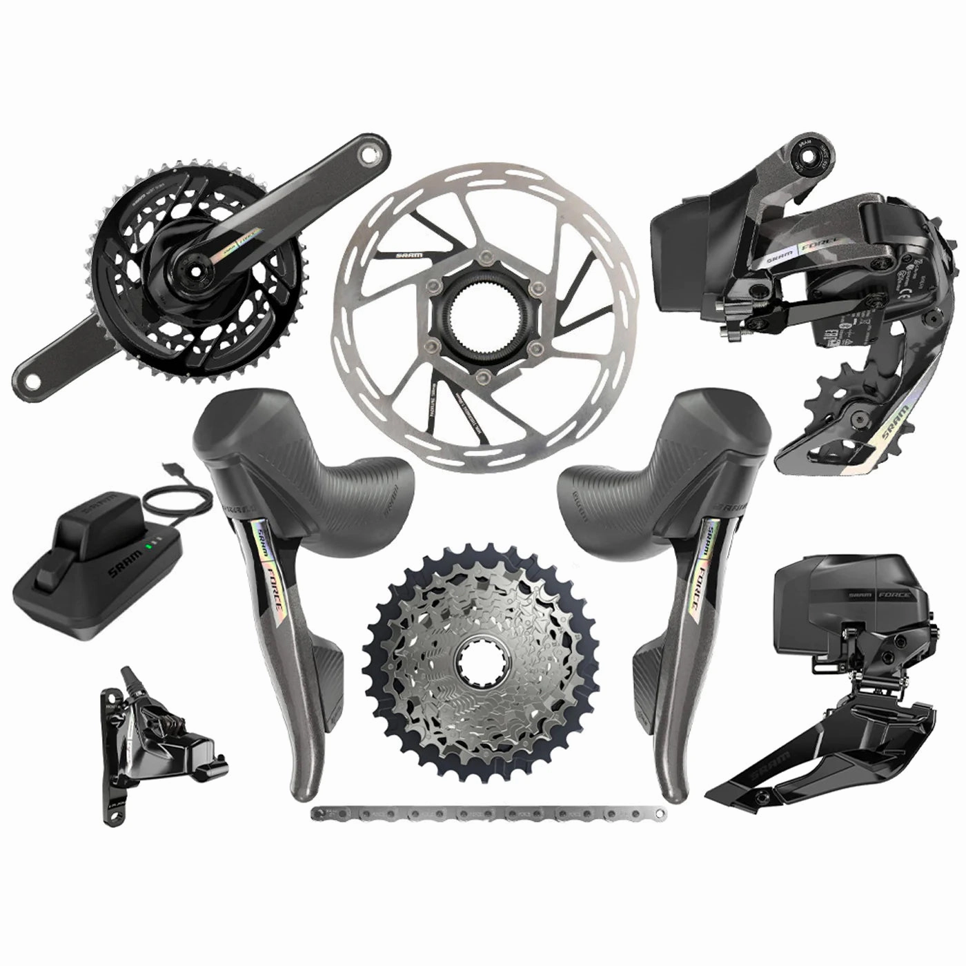 Group SRAM Force AXS Road Disc HRD 10/33T - 50/37D