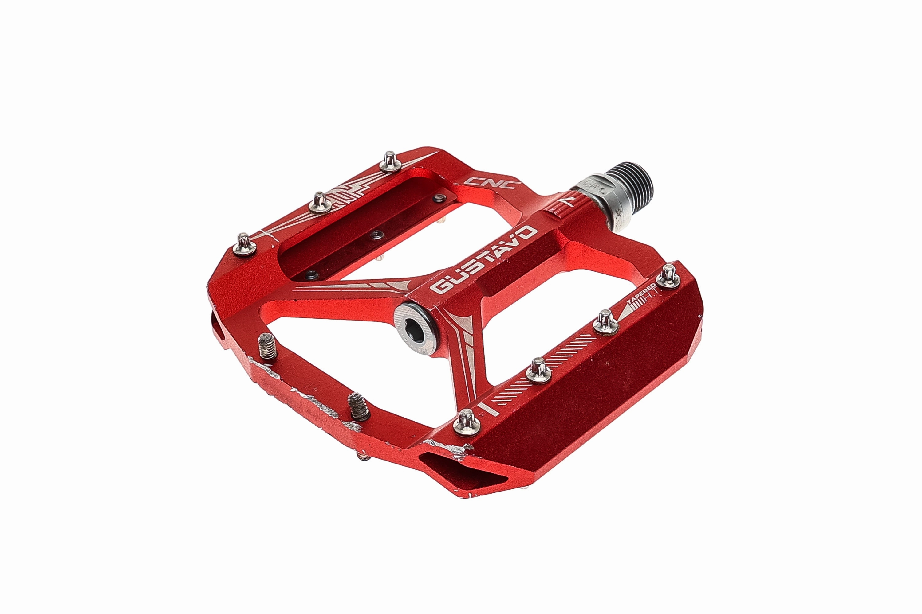 Gustavo CNC Pedal Flat Red