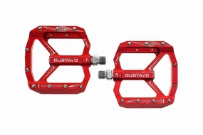 Gustavo CNC Pedal Flat Red