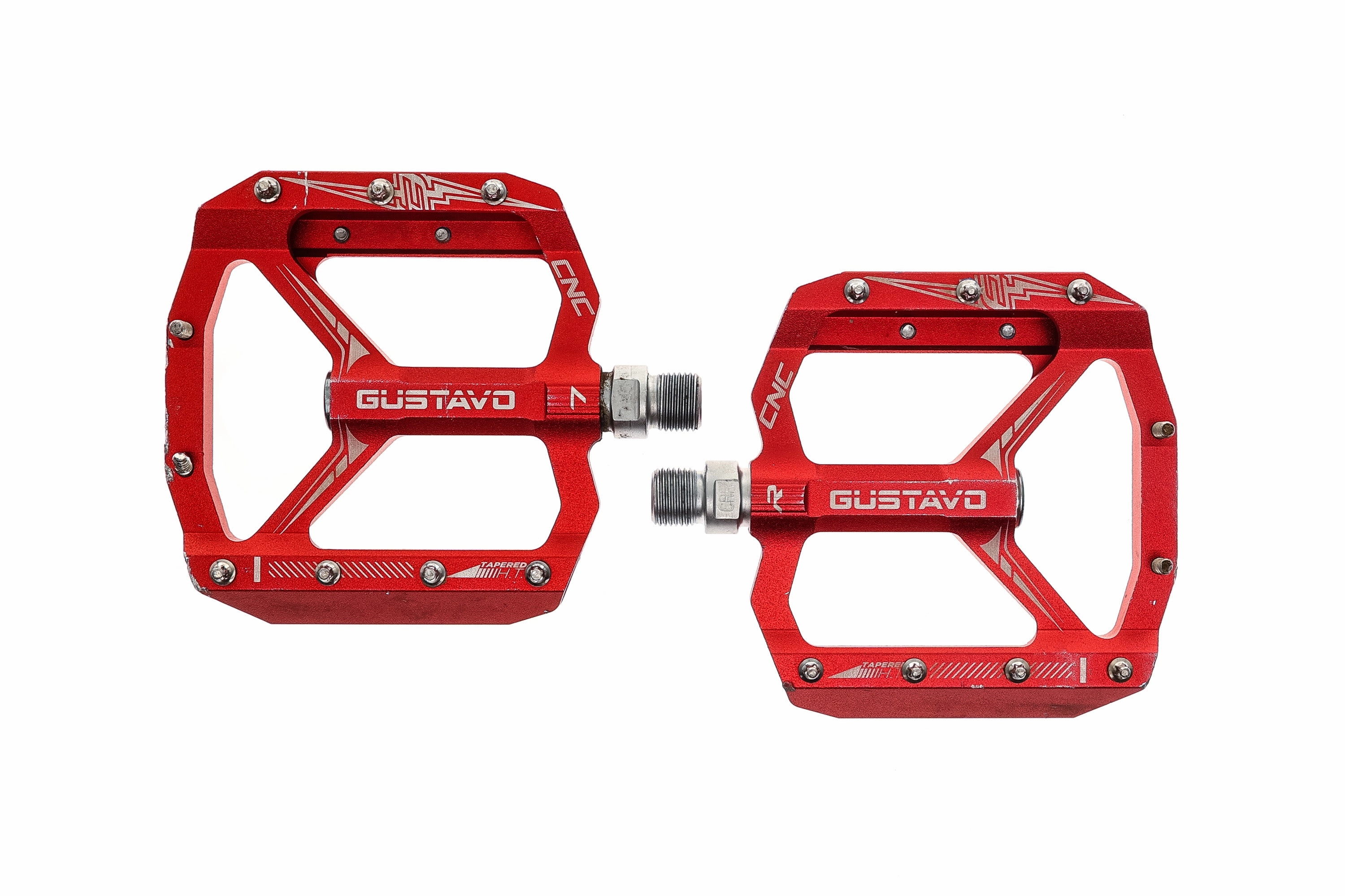Gustavo CNC Pedal Flat Red
