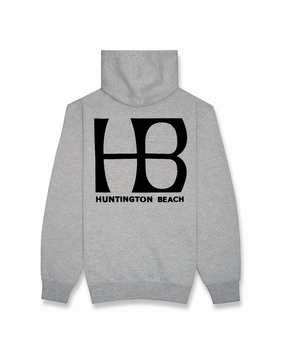 Hb City Logo 2 Pullover Hoodie - Heather Grey Exclusive Online Deal Todays Mega Savings