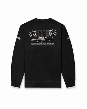 Clearance Steal Today Best Deal Online Hbpd Police Palms Pigment Crewneck - Black