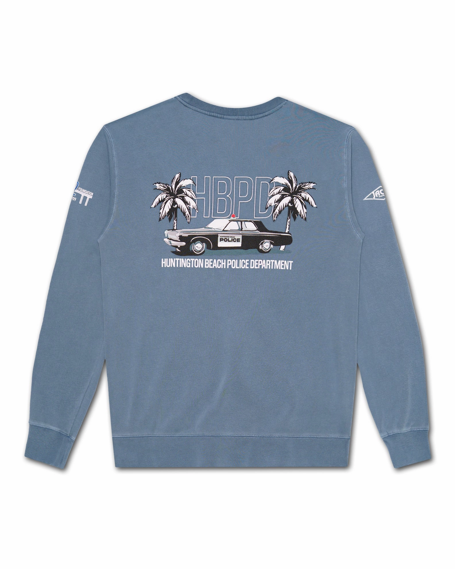 Hot Pick Online Hot Picks Today Hbpd Police Palms Pigment Crewneck - Slate  Blue