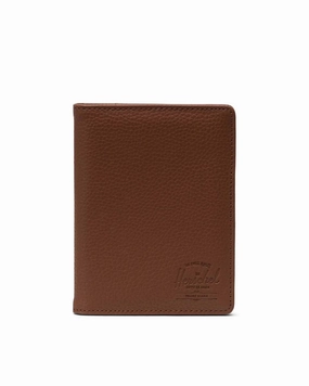Herschel Raynor Passport Holder Vegan Leather - Saddle Brown Save Big Online
