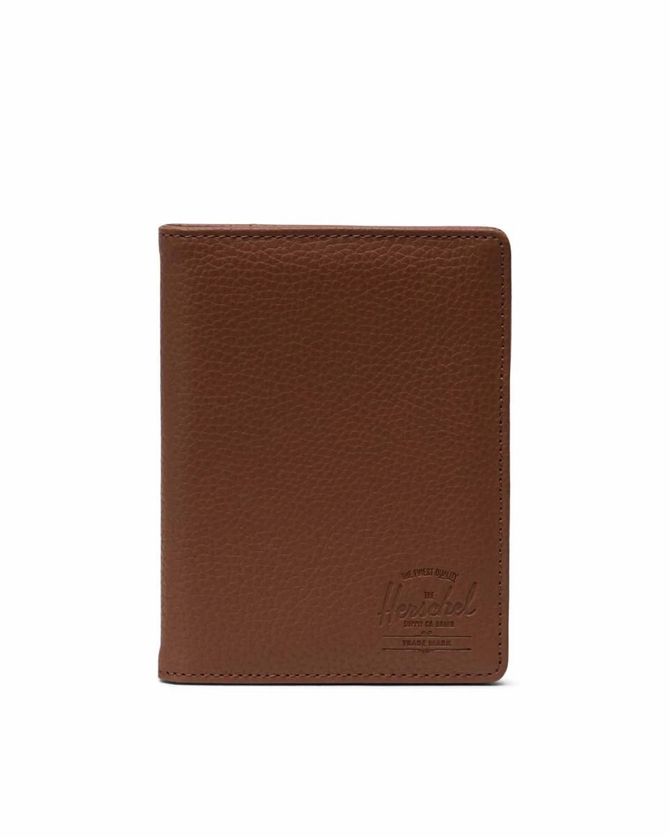 Herschel Raynor Passport Holder Vegan Leather - Saddle Brown Save Big Online