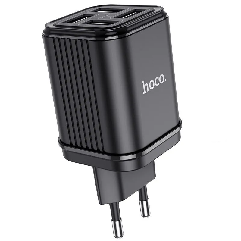 Hoco C84A Resolute Eu Plug Wall Charger - Black Todays Trending Deals