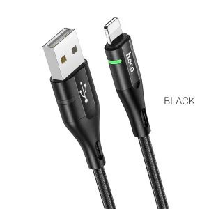 Dont Miss These Savings Best Deal Today Hoco U93 Shadow Usb To Lightning  Charging Data Sync Cable - Black