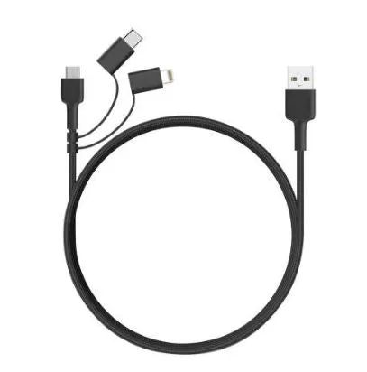 Aukey 3-In-1 Nylon Usb Cable Steal Todays Offer
