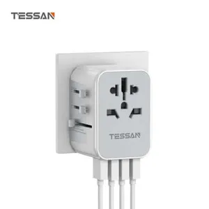 Todays Hot Savings Tessan Travel Adapter With 4 Usb Ports