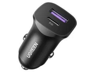 Hot Pick of the Day Ugreen 25045 30W Type-C   Usb Dual Port Car Charger