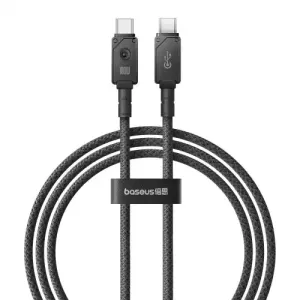 Shop Hot Picks Baseus Unbreakable Series Fast Charging Data Cable Type-C To Type-C 100W 1M Cluster Black