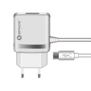 Space Micro Usb Cable Wall Charger Wc-105 - White Trending Savings Now