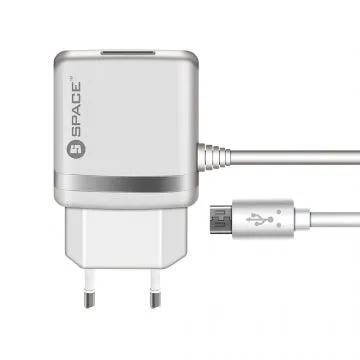 Space Micro Usb Cable Wall Charger Wc-105 - White Trending Savings Now