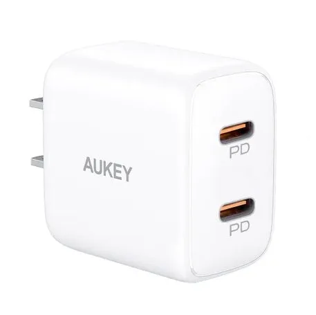 Aukey Pa-R1S Swift Duo 20W Usb-C Pd Charger White Dont Wait Save Shop the Best Deals